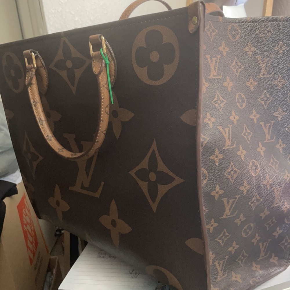 Brown tote bag